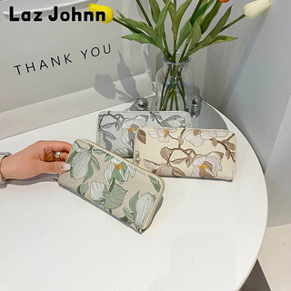 Laz Johnn Ví Dài Nhiều Ngăn In Họa Tiết Thời Trang Cho Nữ