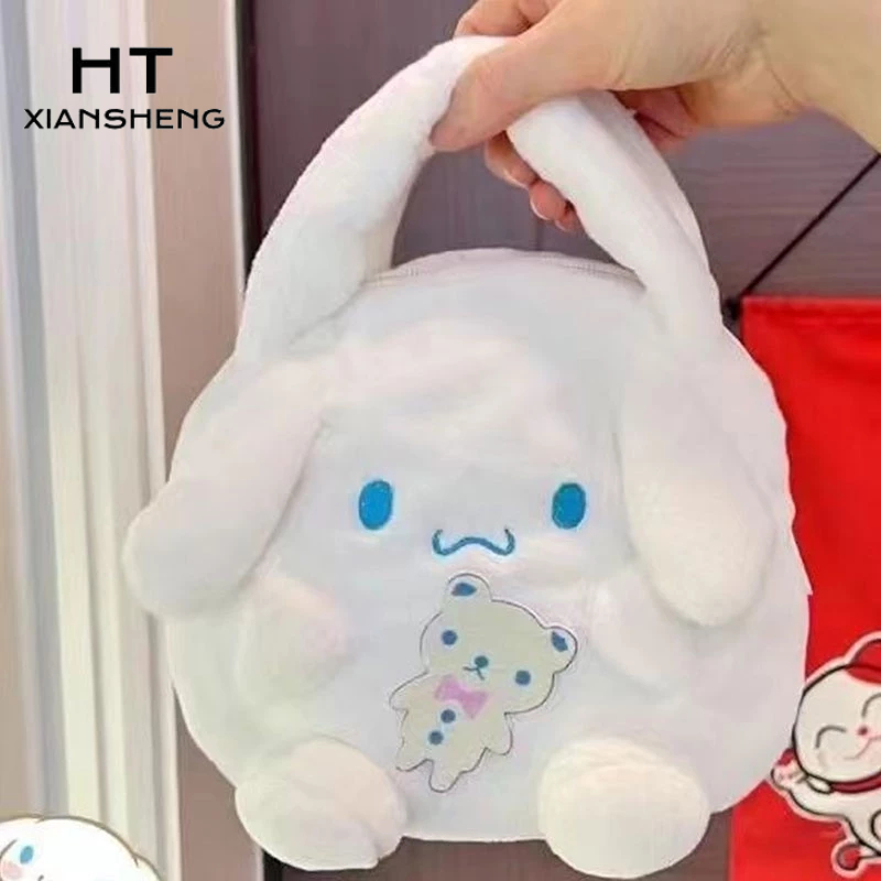 HT XIANSHENG Túi Xách Lông Nhung Kiểu Dáng Hoạt Hình Dễ Thương Xinh Xắn Cho Nữ
