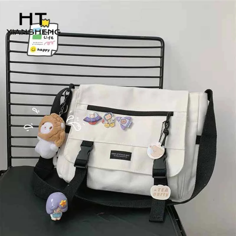 HT XIANSHENG Túi Xách Cỡ Lớn Thiết Kế Đơn Giản Phong Cách retro Nhật Bản