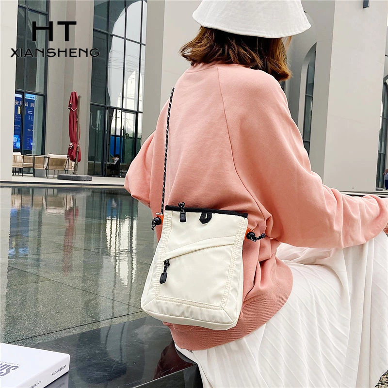 HT XIANSHENG Túi Đeo Vai Bằng Vải canvas Thiết Kế Mới Năng Động Thời Trang Dành Cho Nữ