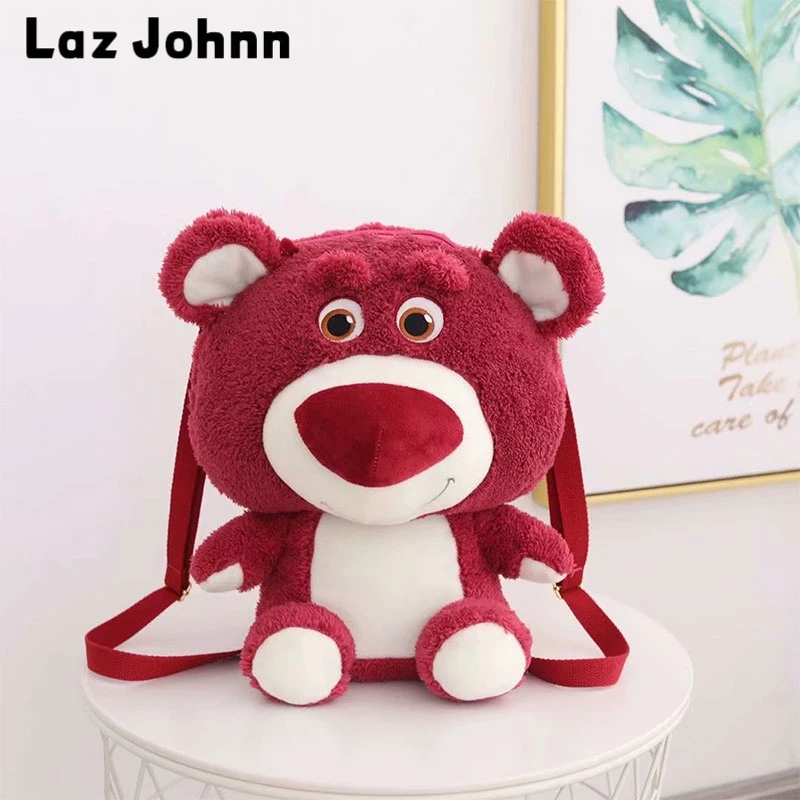 Laz Johnn Đeo Vai Hình Gấu / Dâu Tây Nhồi Bông Dễ Thương Cho Nữ