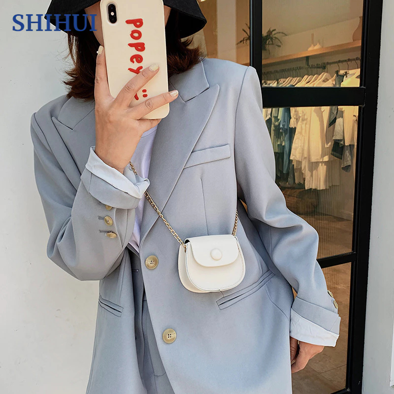 Túi đeo chéo SHIHUI mini phong cách Hàn Quốc thời trang cho nữ