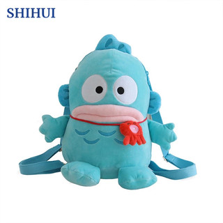 Shihui ba lô hình cá hề hoạt hình màu xanh dương cho bé