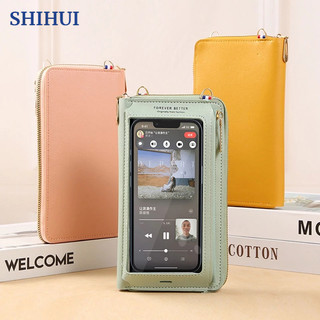 SHIHUI Túi Đựng Điện Thoại mini Đeo Chéo Một Bên Vai Đa Năng Chạm Được Màn Hình Cảm Ứng