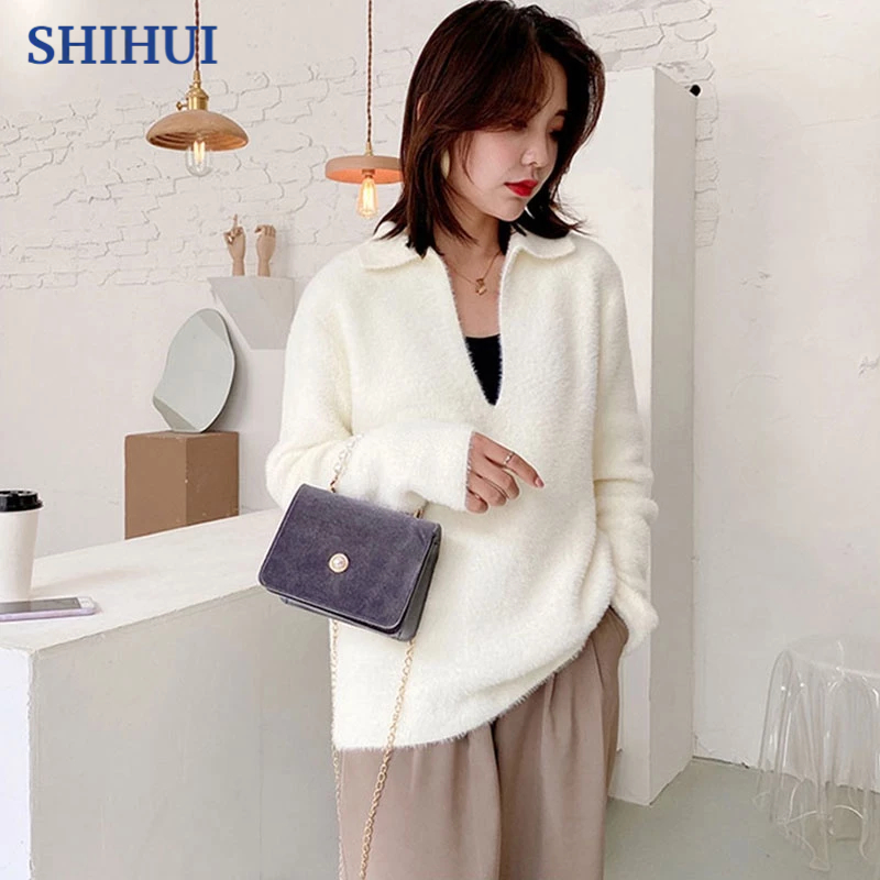 SHIHUI Túi Đeo Chéo Hình Vuông Đính Ngọc Trai Phong Cách vintage Thời Trang Mới Cho Nữ