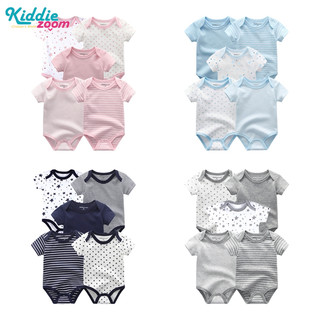 Set 5 bộ áo liền quần ngắn tay thời trang mùa hè đáng yêu cho bé từ 0-12 tháng tuổi