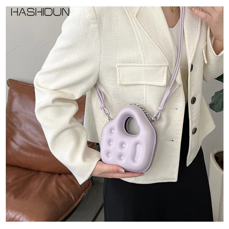 HASHIDUN Túi Đeo Chéo mini Màu Sắc Ngọt Ngào Thời Trang Cho Nữ