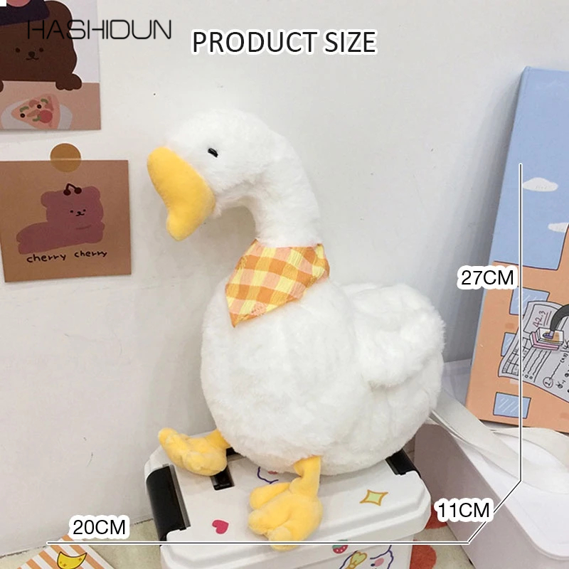 HASHIDUN Túi Đeo Chéo Vai Hình Vịt Xấu Xí Dễ Thương Sáng Tạo Vui Nhộn Cho Bé Gái