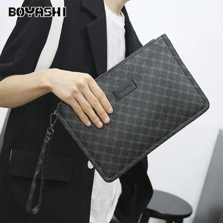 Boyashi ví da pu cầm tay thời trang dành cho nam
