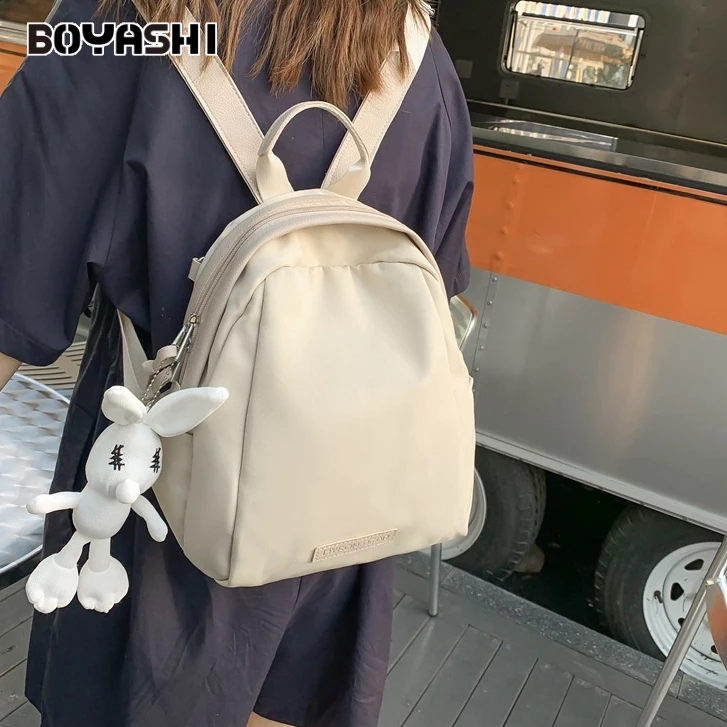 BOYASHI Ba Lô Polo Thiết Kế Đơn Giản Thời Trang Theo Phong Cách Retro Cho Nữ