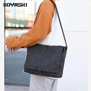 Boyashi túi đeo chéo vải canvas thời trang cá tính cho nam