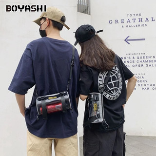 Boyashi túi đeo chéo trong suốt phong cách retro đường phố