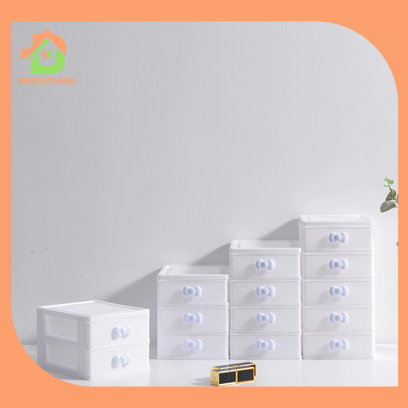 BEIDUOYANG Hộp Đựng Mỹ Phẩm Nhiều Ngăn Kéo Để Bàn Tiện Dụng