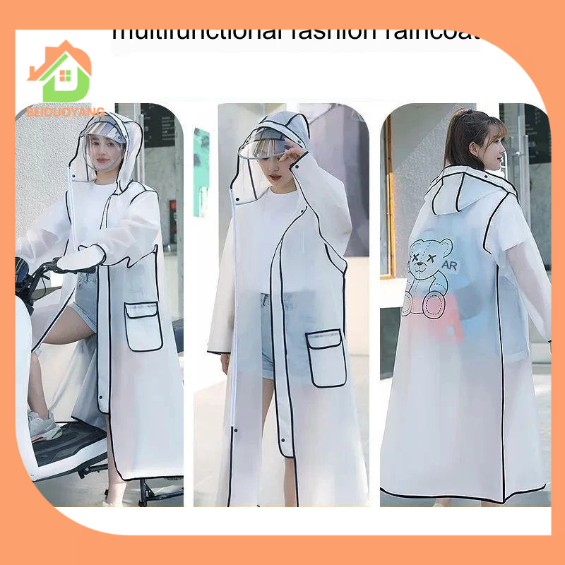 BEIDUOYANG Áo Mưa Dáng Dài Chống Bão Cho Người Lớn