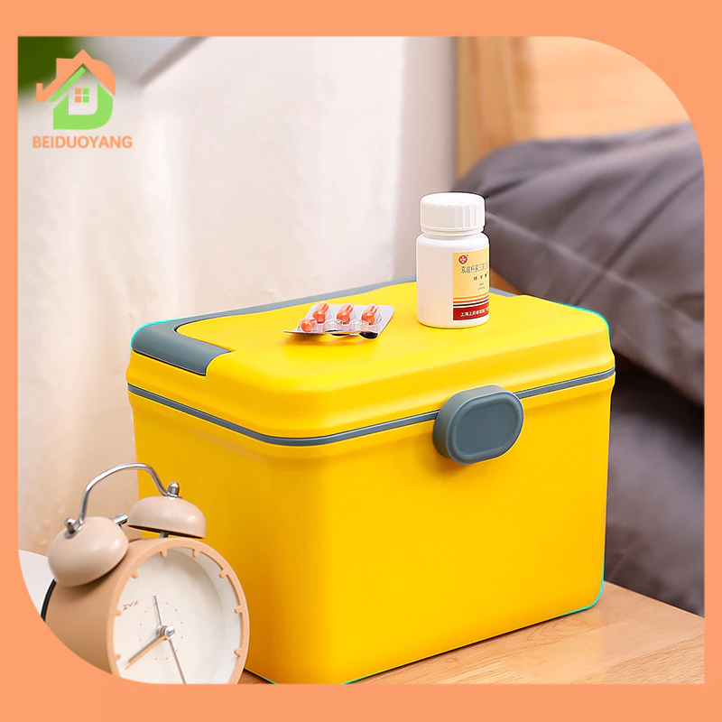BEIDUOYANG Hộp Đựng Thuốc Nhiều Tầng Bằng Nhựa Cỡ Lớn Tiện Dụng Cho Gia Đình