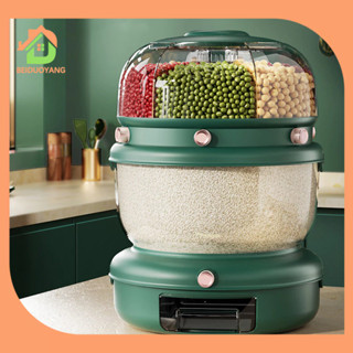 BEIDUOYANG Thùng Đựng Gạo Nhiều Tầng Có Thể Xoay Chống Côn Trùng Chống Ẩm Sang Trọng