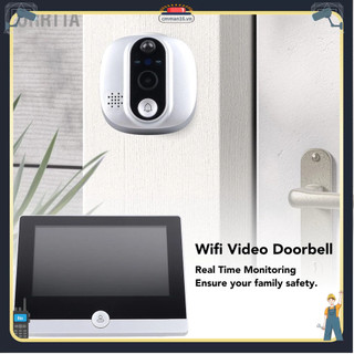 Lorrtta Wifi Video Chuông Cửa Nhà Không Dây Thông Minh Màn Hình Điện Thoại Di Động Kết Nối Camera Liên Lạc Nội Bộ