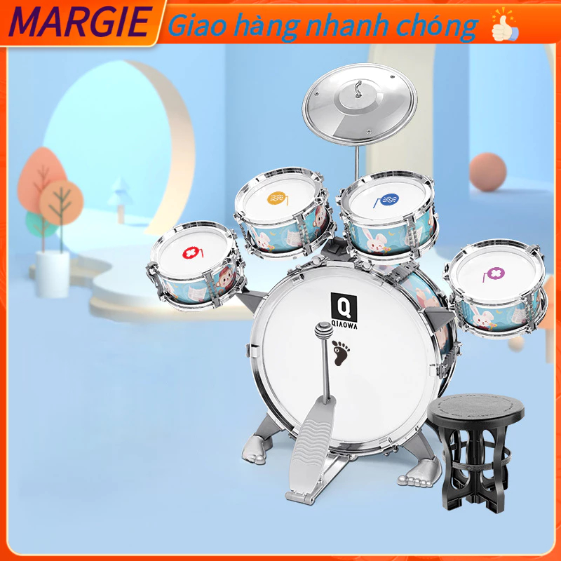 Trống đồ chơi cho bé Jazz Drum - Nhạc cụ, âm nhạc hướng nghiệp cho bé yêu MARGIE
