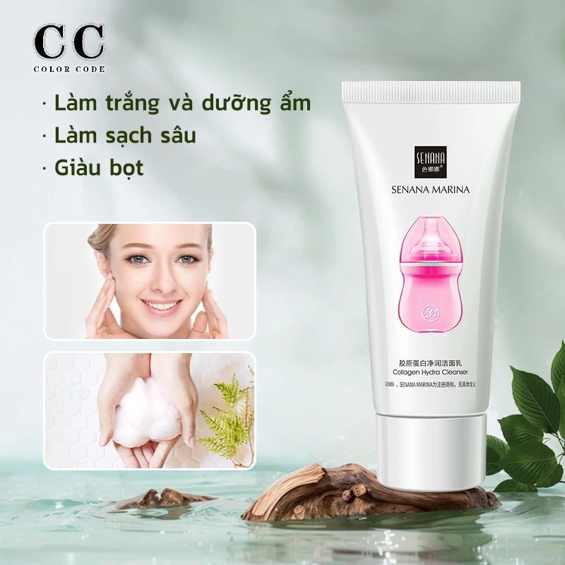 CODE Sữa Rửa Mặt collagen Dưỡng Ẩm Làm Sạch Sâu