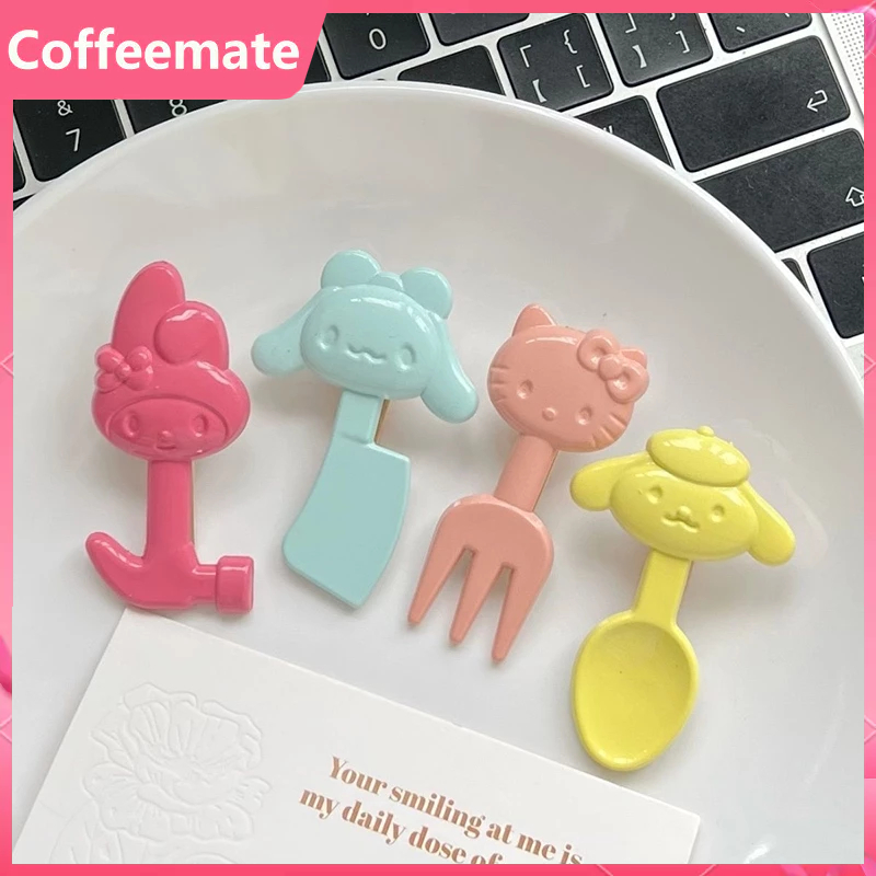 ⚡Kẹp Tóc Hình Nĩa Ăn Trái Cây Sanrio Kuromi Dễ Thương