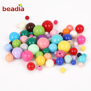 Hạt Nhựa Beadia Bằng Acrylic Nhiều Màu Dùng Làm Trang Sức DIY