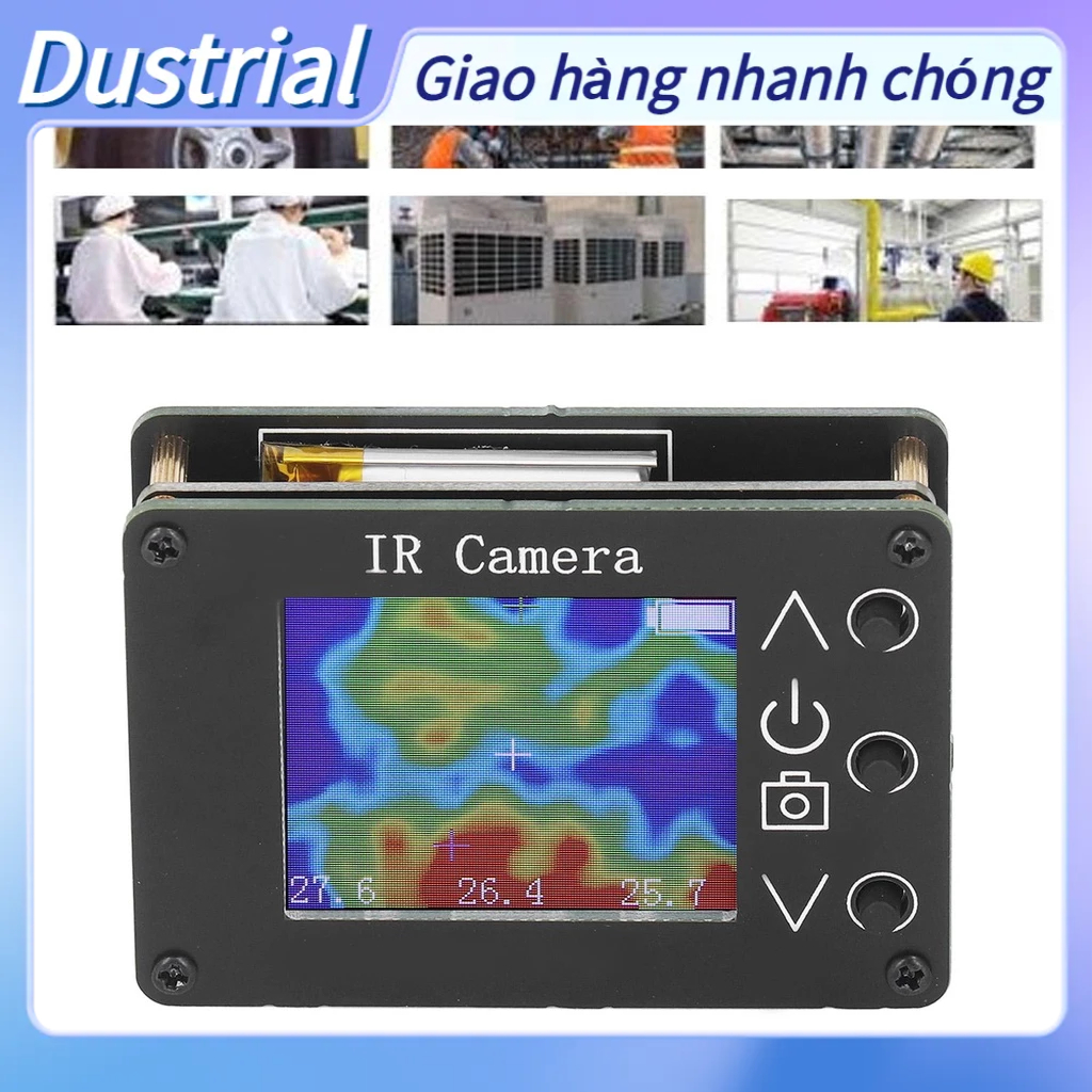 Dustrial Máy chụp ảnh nhiệt Màn hình TFT 1 8 inch Độ chính xác cao Công cụ phát hiện độ không tiếp xúc Camera hồng ngoại