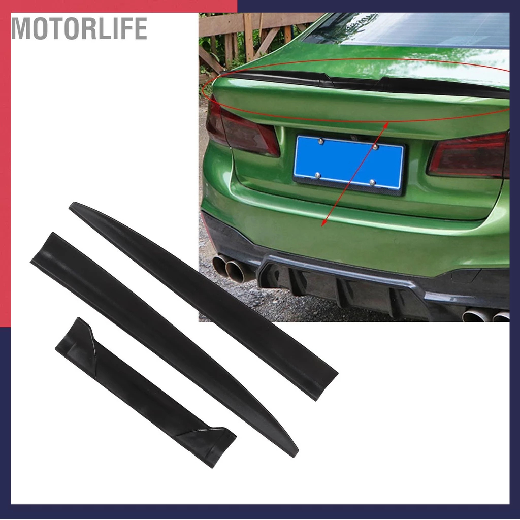 Motorlife 3 Chiếc Xe Đa Năng spoiler Ổn định nhiệt Độ bám chắc Nhẹ Cốp sau và Mái cửa sổ Cánh lướt gió cho xe