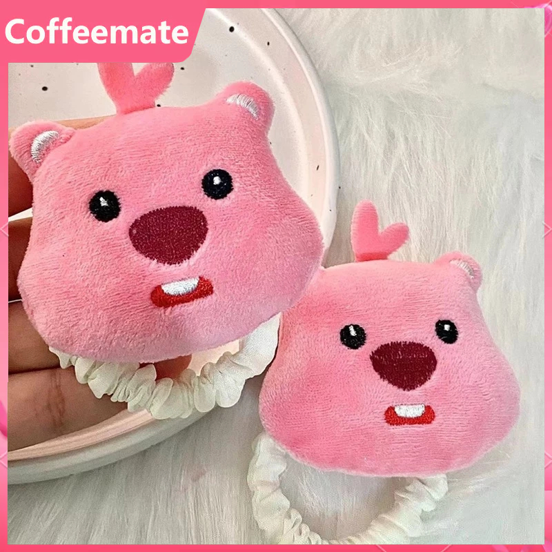 Dây Cột Tóc Lông Nhung Họa Tiết Hoạt Hình Dễ Thương Xinh Xắn