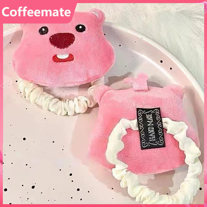 Dây Cột Tóc Lông Nhung Họa Tiết Hoạt Hình Dễ Thương Xinh Xắn