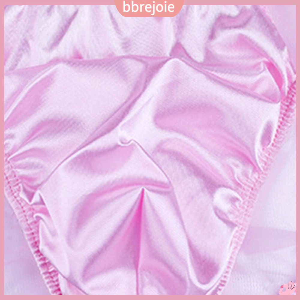 Quần Lót Vải Satin Lưng Thấp Phối Lưới Thời Trang Cho Nam