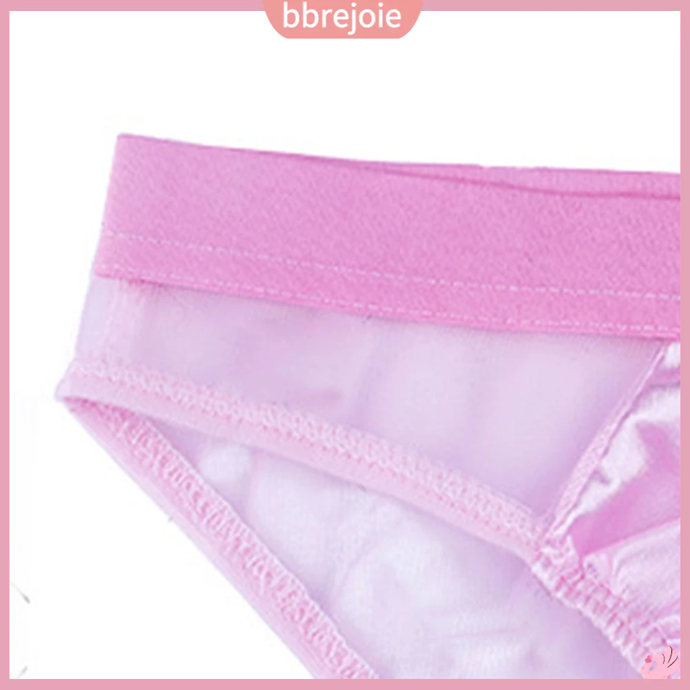 Quần Lót Vải Satin Lưng Thấp Phối Lưới Thời Trang Cho Nam