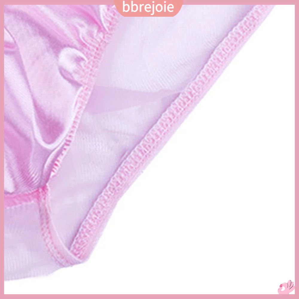 Quần Lót Vải Satin Lưng Thấp Phối Lưới Thời Trang Cho Nam