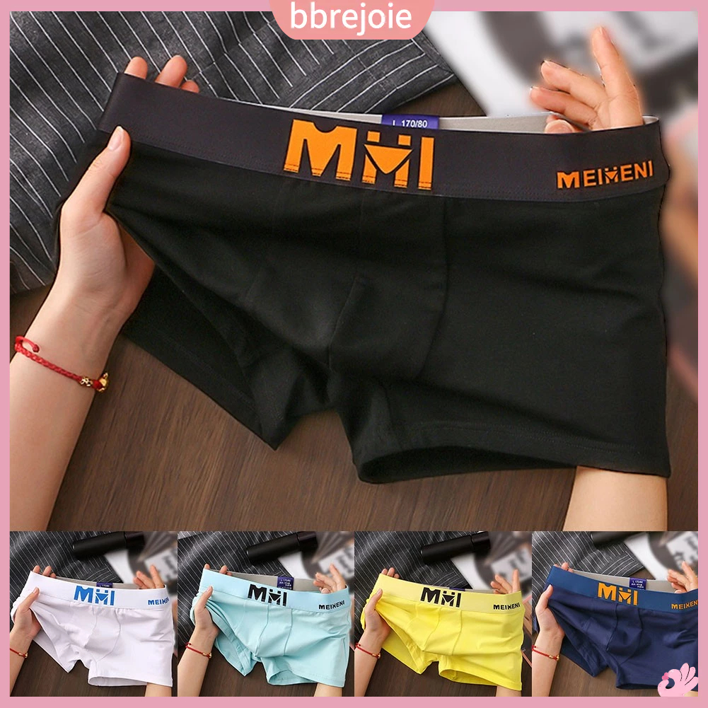 bbrejoie| Quần lót nam quần lót sexy quần đùi trunks đồ lót boxer cotton thoáng khí