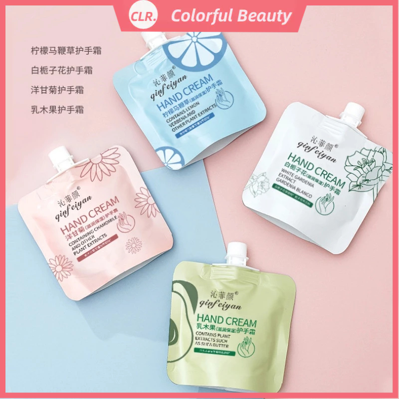 Qinfeiyan dưỡng ẩm dưỡng ẩm pocket floral hand cream xách tay mini small suction bag hand cream af6107