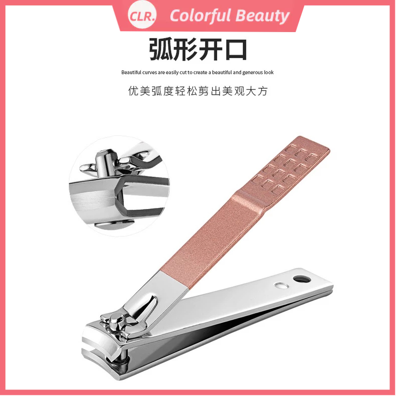Bộ Kềm Cắt Móng Tay 18 Món Bằng Thép Không Gỉ Màu Vàng Hồng Và Da Chết