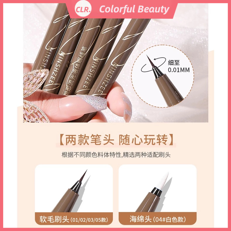 Mofa Meiren Minshzee Bút Kẻ Mắt minshzee minshzee Siêu Mịn Chống Nhòe Lâu Trôi Chống Thấm Nước Và Mồ Hôi Cho Nữ