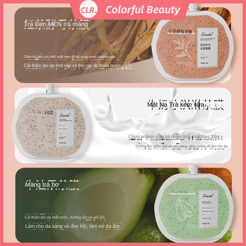 Sản phẩm phúc lợi smear mask cream gói tiện lợi jelly tea film dưỡng ẩm dưỡng ẩm rose mud film sản phẩm chăm sóc da af61110