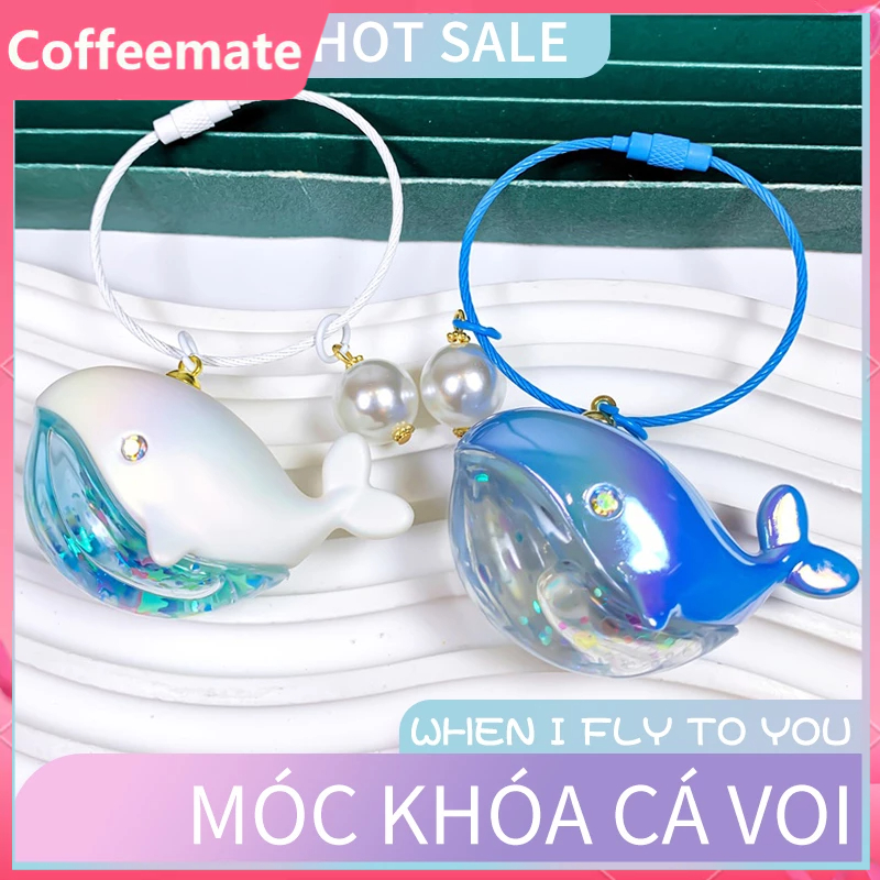 ⚡CM⚡Móc Khóa Hình Cá Voi Dễ Thương