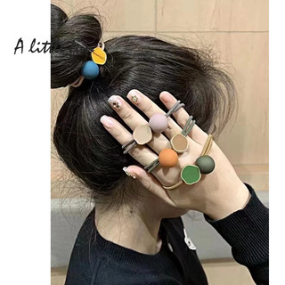 Dây cột tóc cao su đính hạt tròn nhỏ xinh cho nữ
