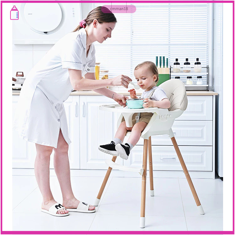 TinyLandGhế Ăn Cho Bé Ghế Ăn Trẻ Em Đa Năng Có Thể Gập Lại Di Động Ghế Lớn Cho Bé Ăn Ghế Ăn Ghế Ngồi cmman