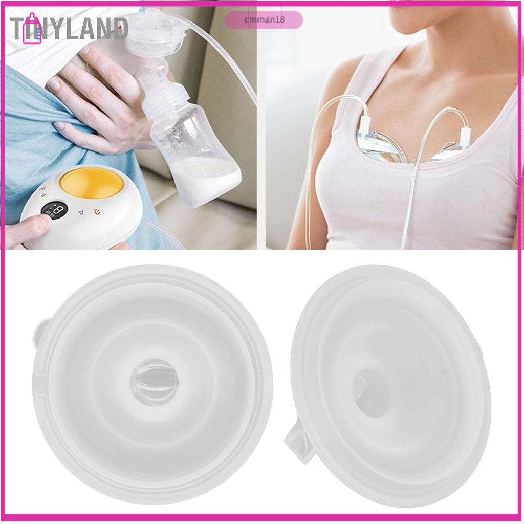 TinyLand Phụ kiện thay thế máy hút sữa mặt bích bằng silicon mềm có thể đeo được cmman