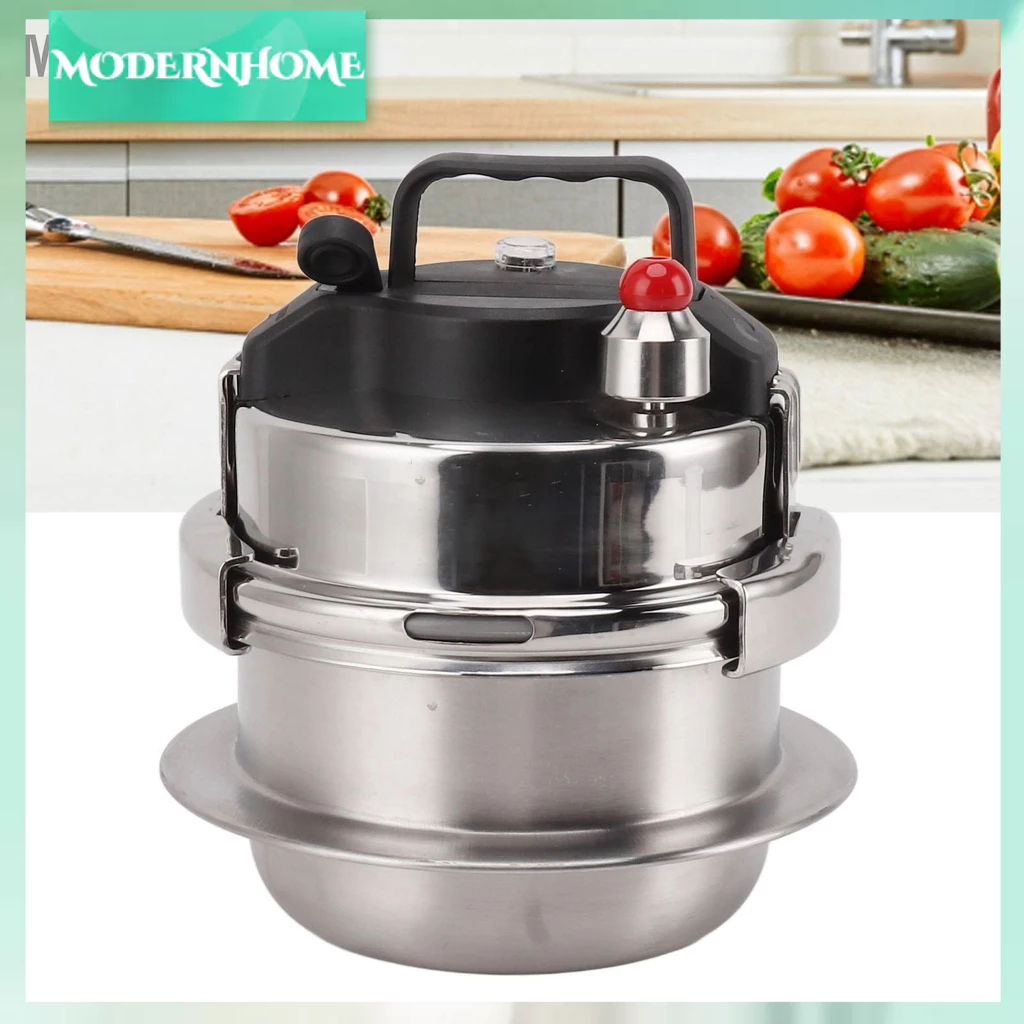 ModernHome Nồi áp suất mini ngoài trời ba lớp Làm nóng nhanh tiết kiệm thời gian bằng thép không gỉ nấu cho bếp gas cảm ứng