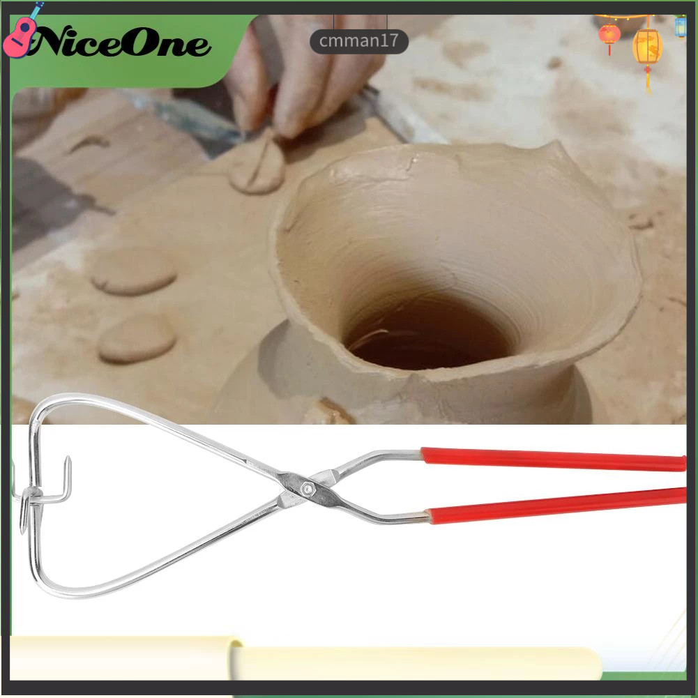 NiceOne Kìm công cụ điêu khắc đất sét bằng thép không gỉ có tay cầm bằng nhựa cmman