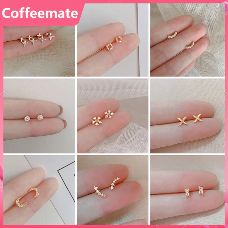 ⚡Bông tai mạ bạc 925 nhiều kiểu dáng giản đơn phong cách Hàn thanh lịch dành cho nữ