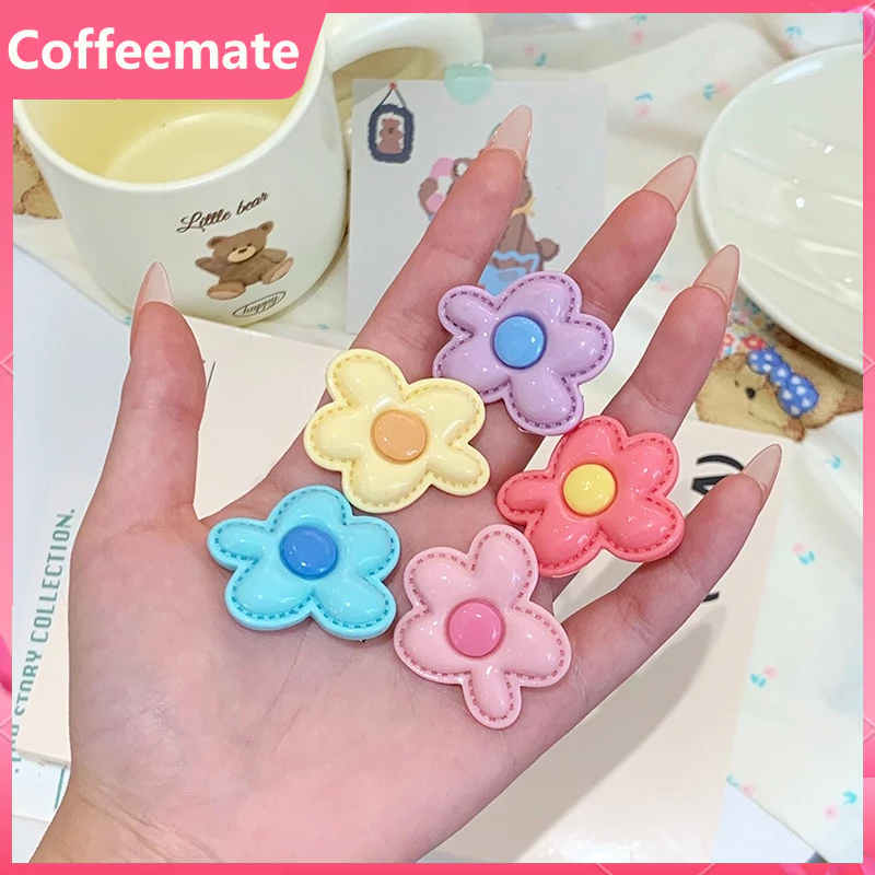 Kẹp Tóc Ba Chiều Đính Hoa Dễ Thương Cho Bé Gái