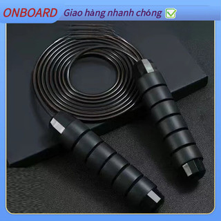 3 Dây nhảy thể dục - dây nhảy giảm cân bền nhẹ - dây cáp lõi thép, có tạ hoặc không tạ, siêu bền OnBoard A.