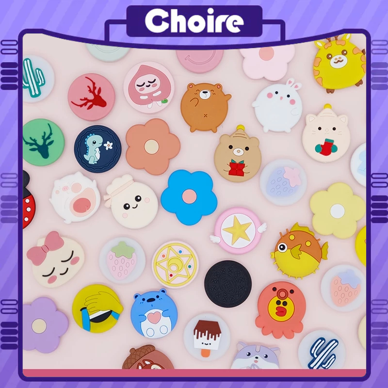 Khung túi khí hoạt hình sáng tạo có thể thu vào PVC mềm dính 3D Giá đỡ điện thoại di động-CH