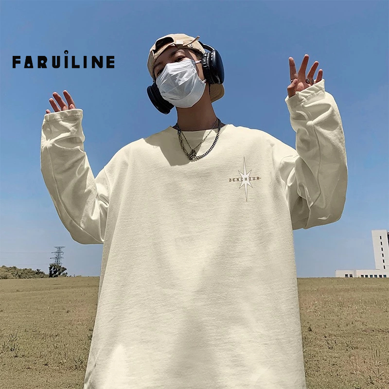 Áo Thun cotton Ngắn Tay Dáng Rộng Thời Trang retro Cá Tính Cho Nam Áo thun nam cổ điển