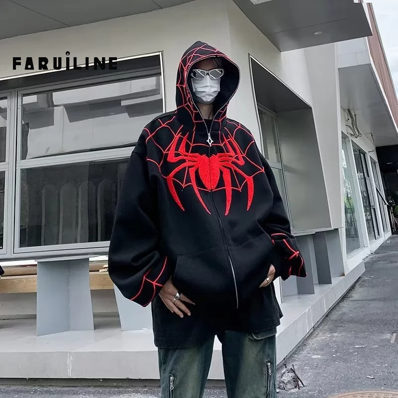 Áo Khoác hoodie Thể Thao Họa Tiết Người Nhện retro Cho Nam
