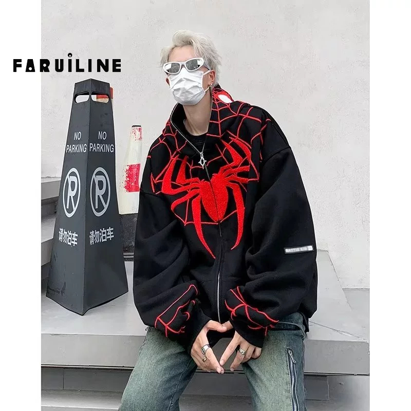 Áo Khoác hoodie Thể Thao Họa Tiết Người Nhện retro Cho Nam